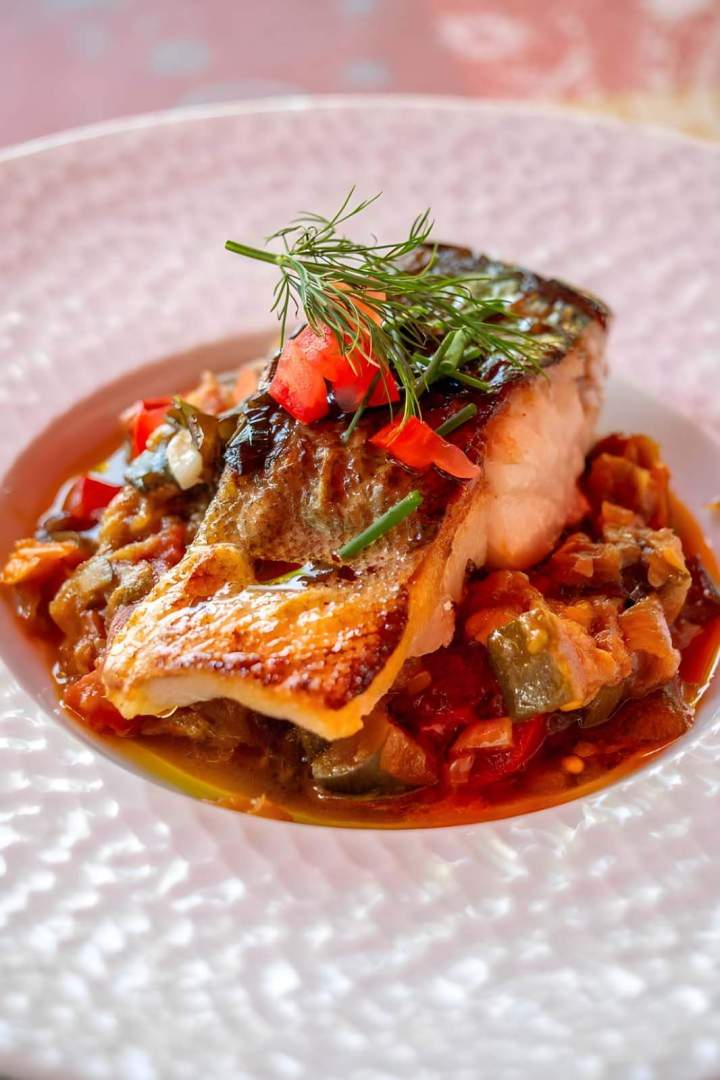 Pavé de poisson sur lit de ratatouille, Vouneuil-sous-Biard